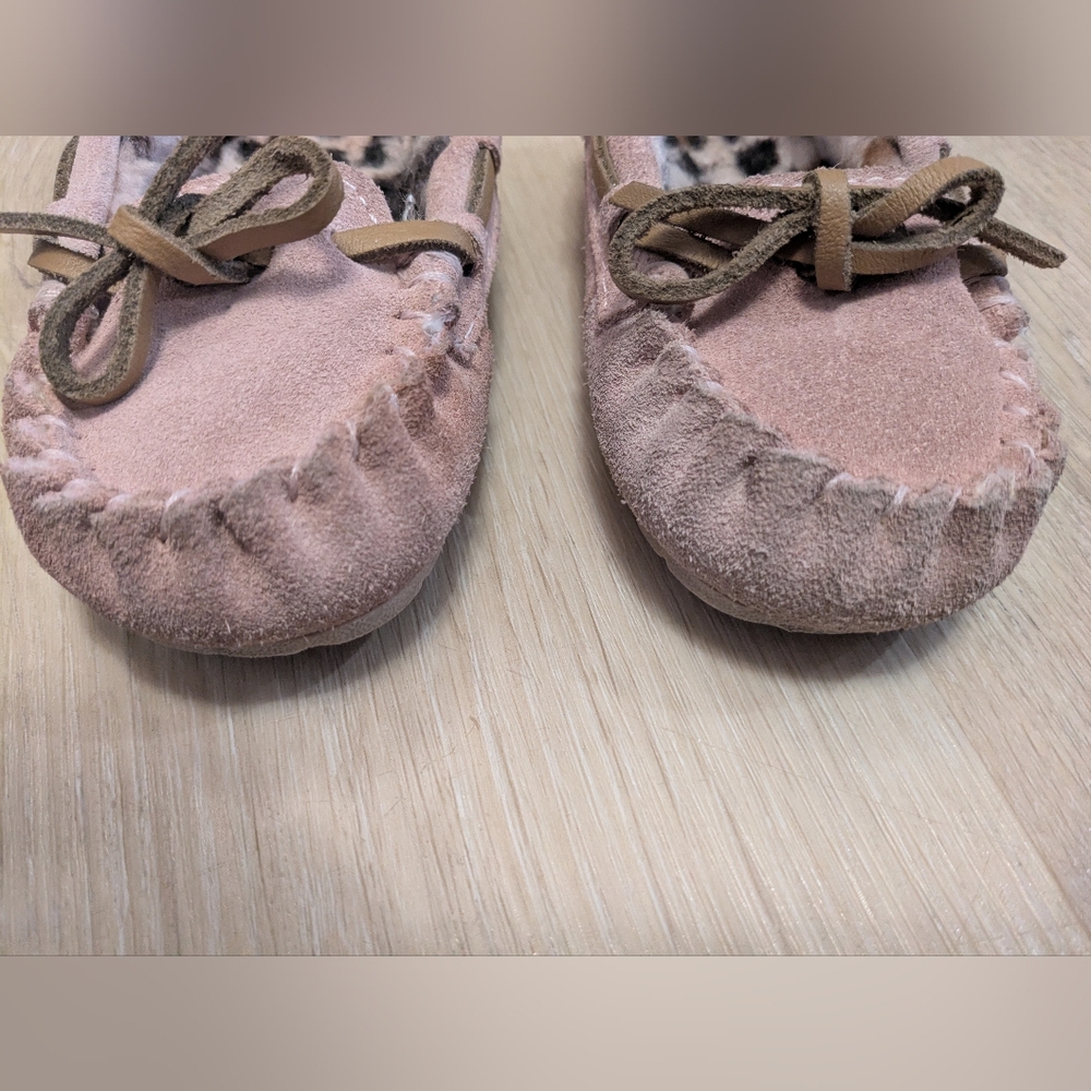 ✌🏻Pink Suede Booties & Moccasins Lot / Bundle; Size: 5 Toddler & S 5/6 - Picture 9 of 12